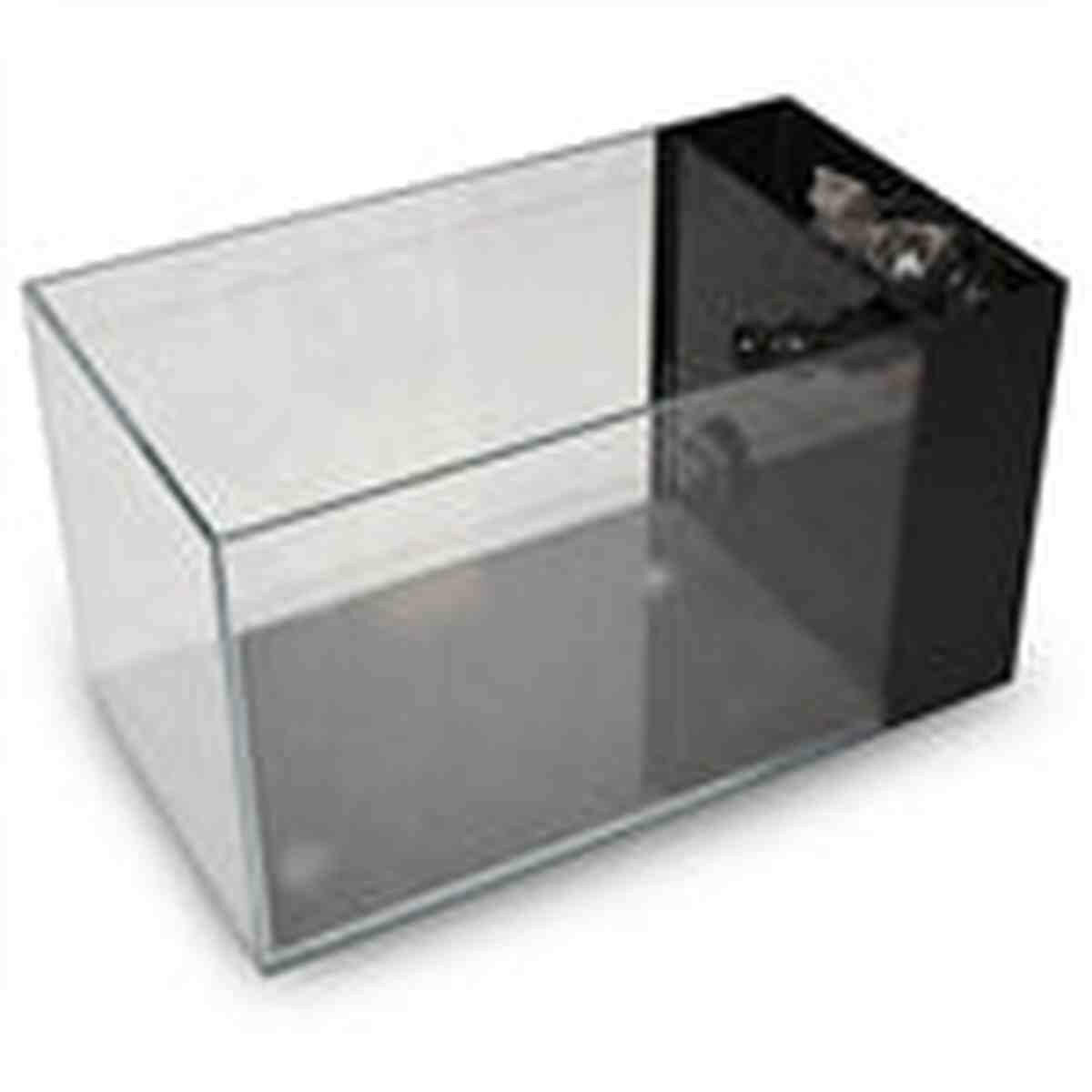 Lifegard Crystal Peninsula Aquarium - Low Iron Ultra Clear - Side Filter With Pump 14.2"x7.9"x7.9"