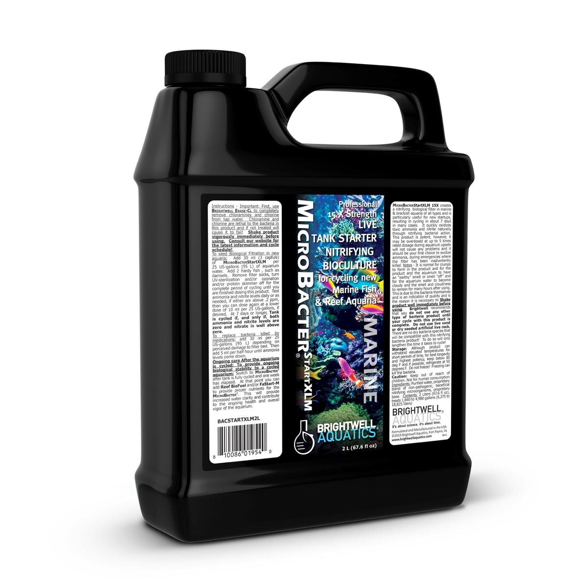 MicroBacter Start XLM – Professional Strength Nitrifying Bacteria for Marine & Reef Aquariums Brightwell Aquatics