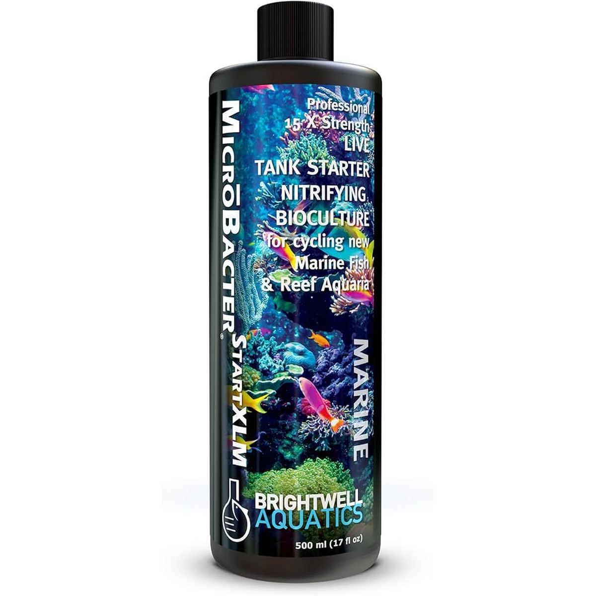 MicroBacter Start XLM – Professional Strength Nitrifying Bacteria for Marine & Reef Aquariums Brightwell Aquatics