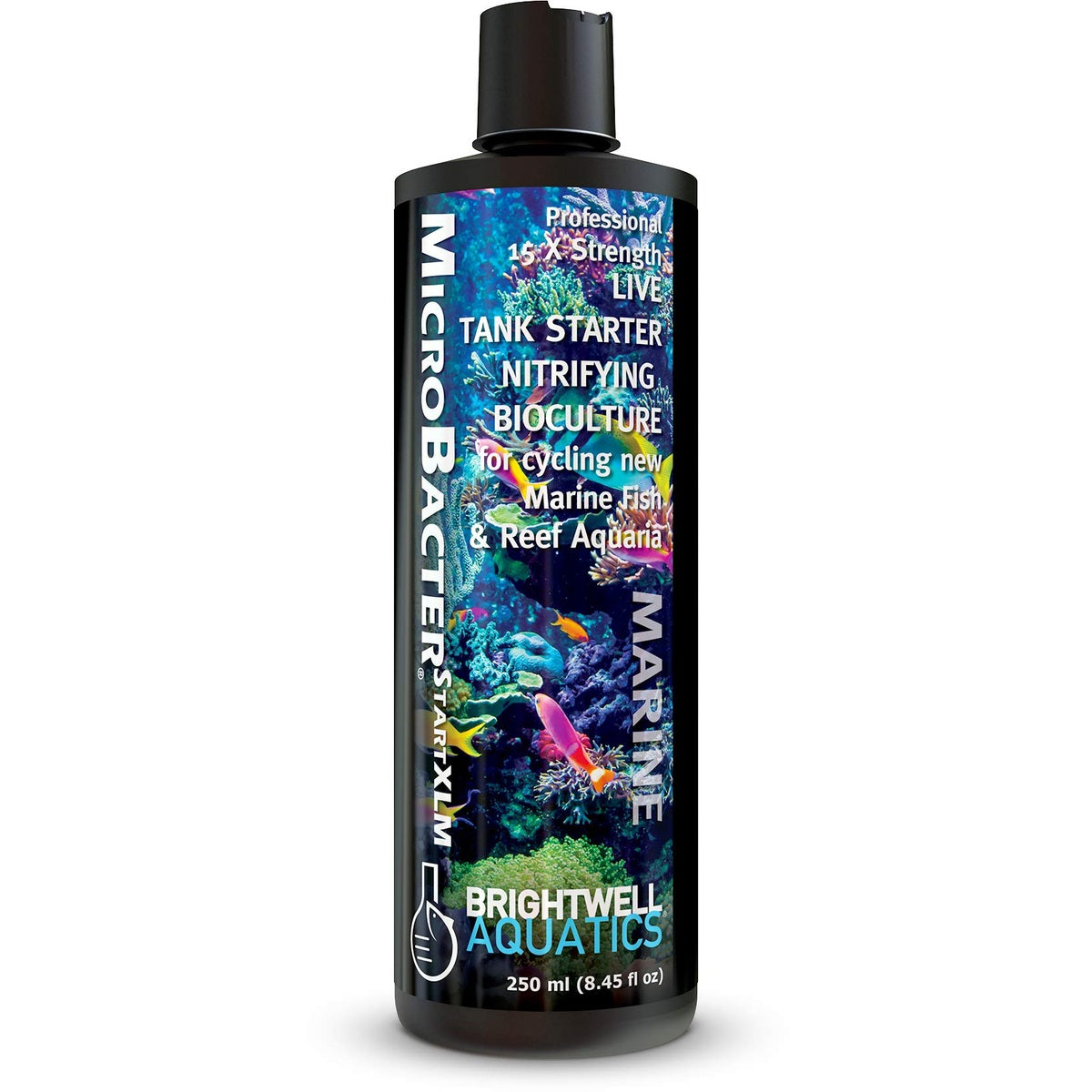 MicroBacter Start XLM – Professional Strength Nitrifying Bacteria for Marine & Reef Aquariums Brightwell Aquatics