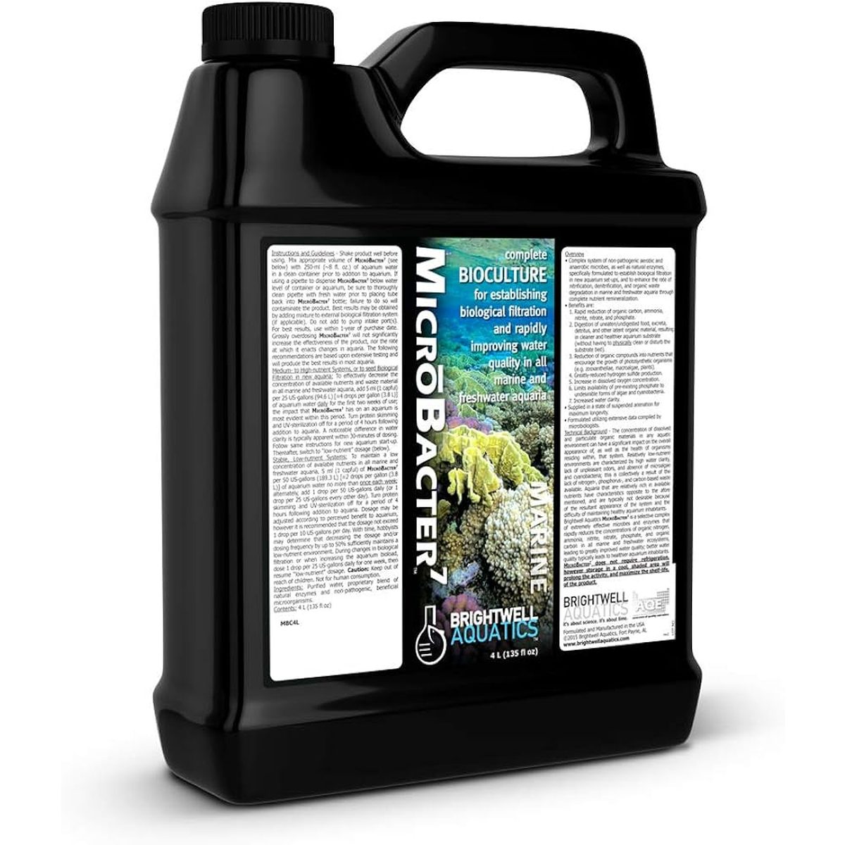 MicroBacter7 – Advanced Biological Filtration for Freshwater & Marine Aquariums Brightwell Aquatics