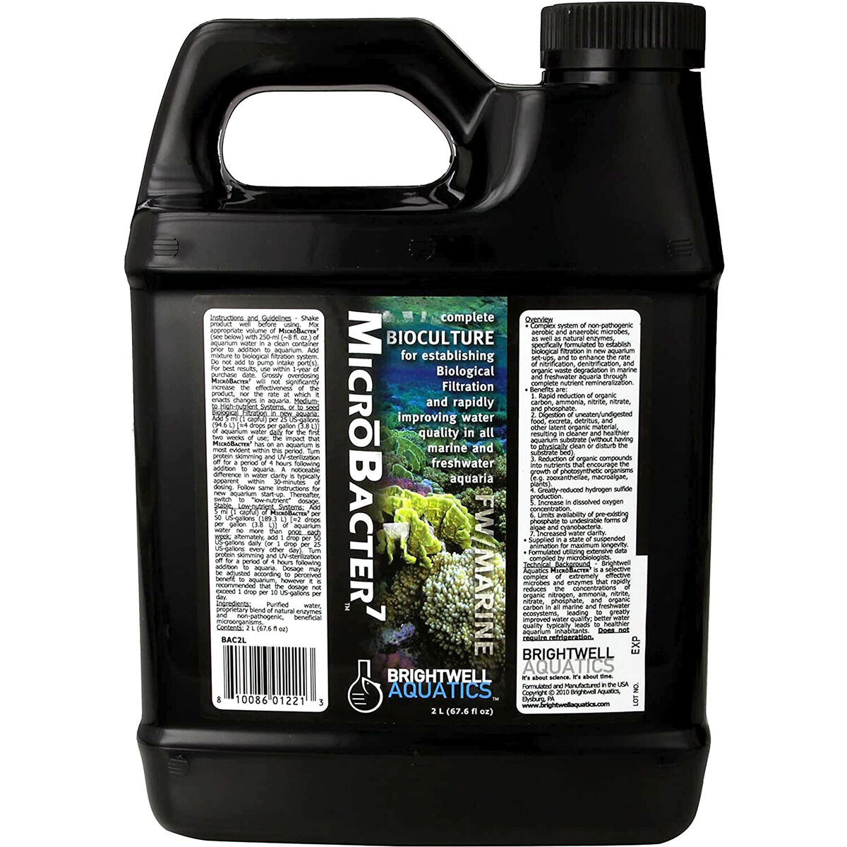 MicroBacter7 – Advanced Biological Filtration for Freshwater & Marine Aquariums Brightwell Aquatics