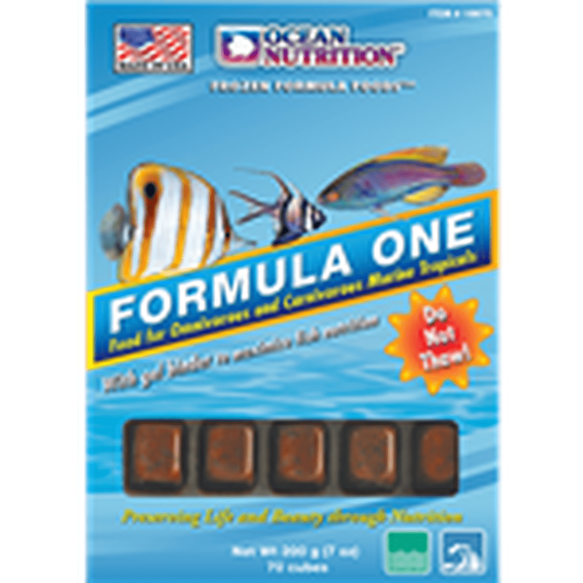 Ocean Nutrition FROZEN Formula 1 Food 7oz Cube Ocean Nutrition