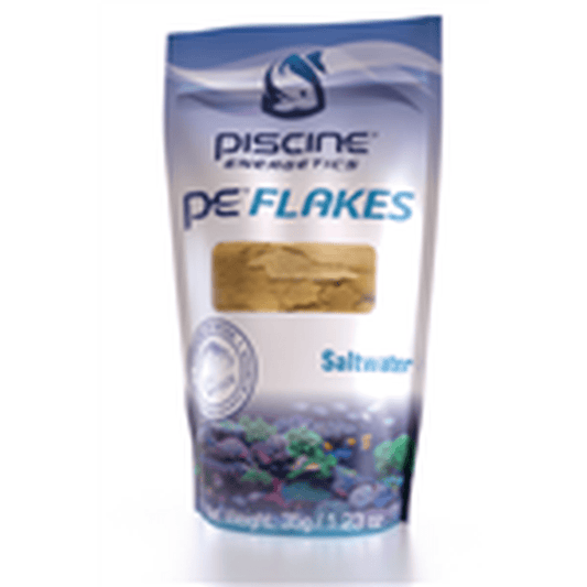 Piscine Energetics Flake Fish Food - Saltwater 35g Pouch Piscine Energetics