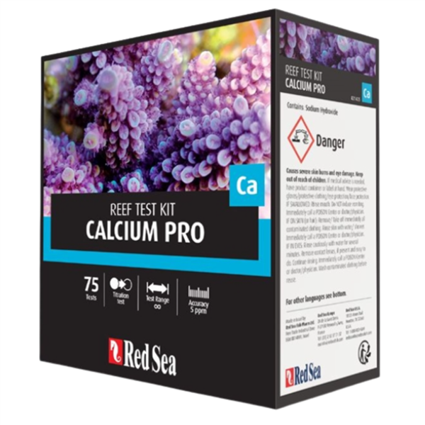 Red Sea Calcium Pro — High-Accuracy Titration Test Kit 75 Tests with Professional Titrator Red Sea