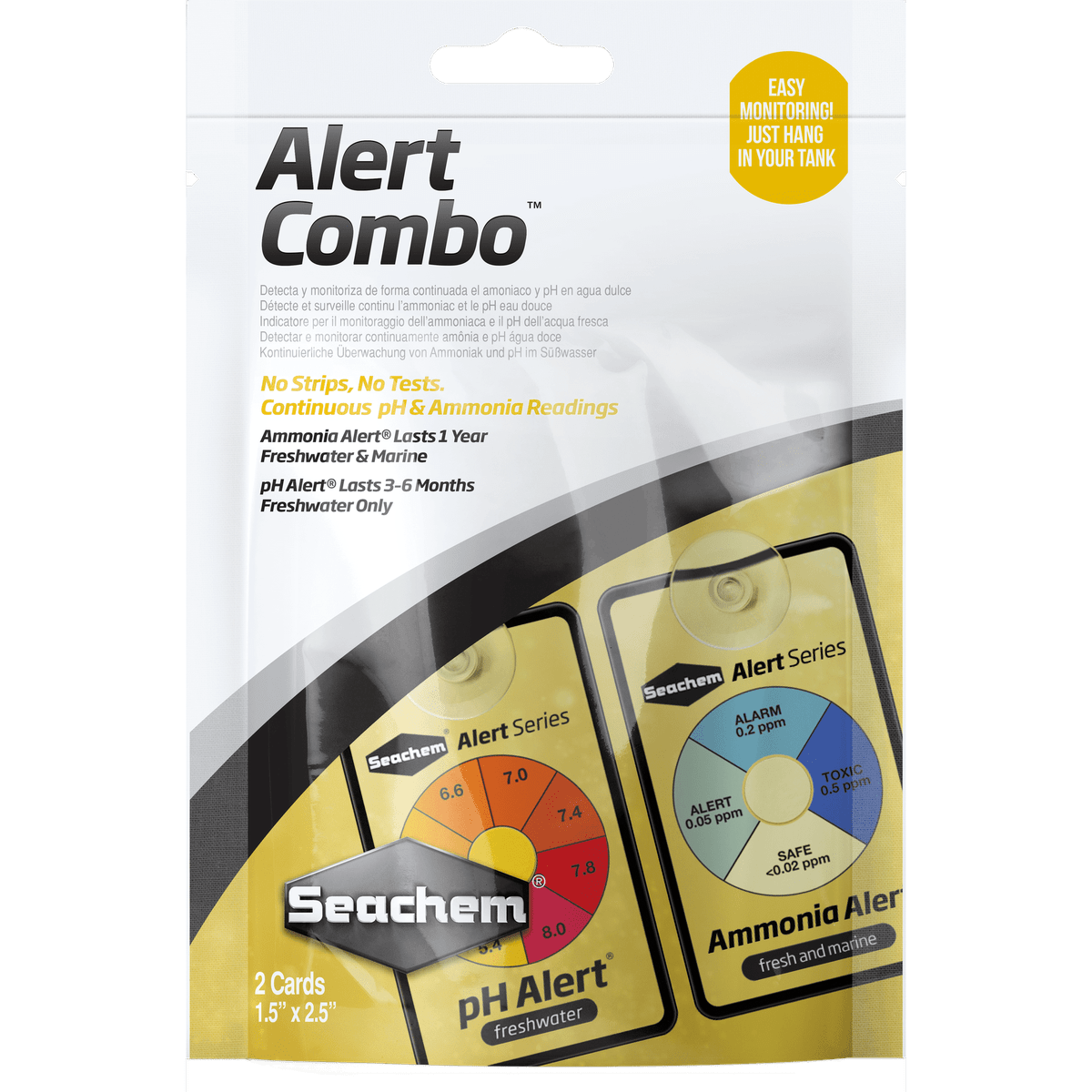 Seachem Alerts Combo Pack Ammonia & pH Seachem