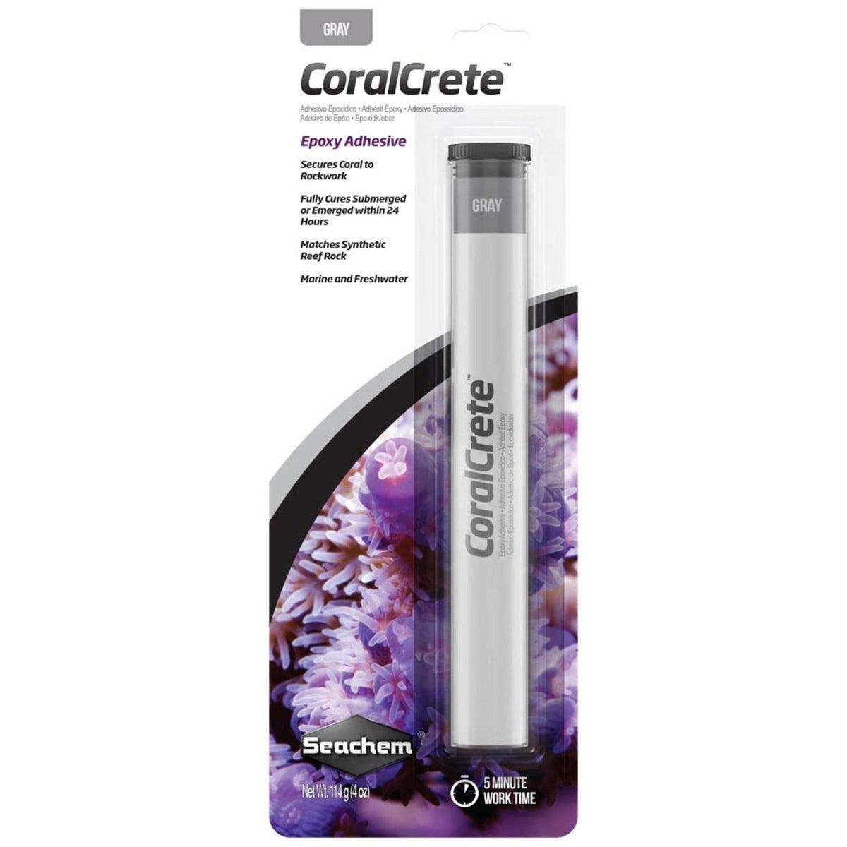 Seachem CoralCrete™ – Strong & Secure Epoxy for Coral & Rockwork Seachem