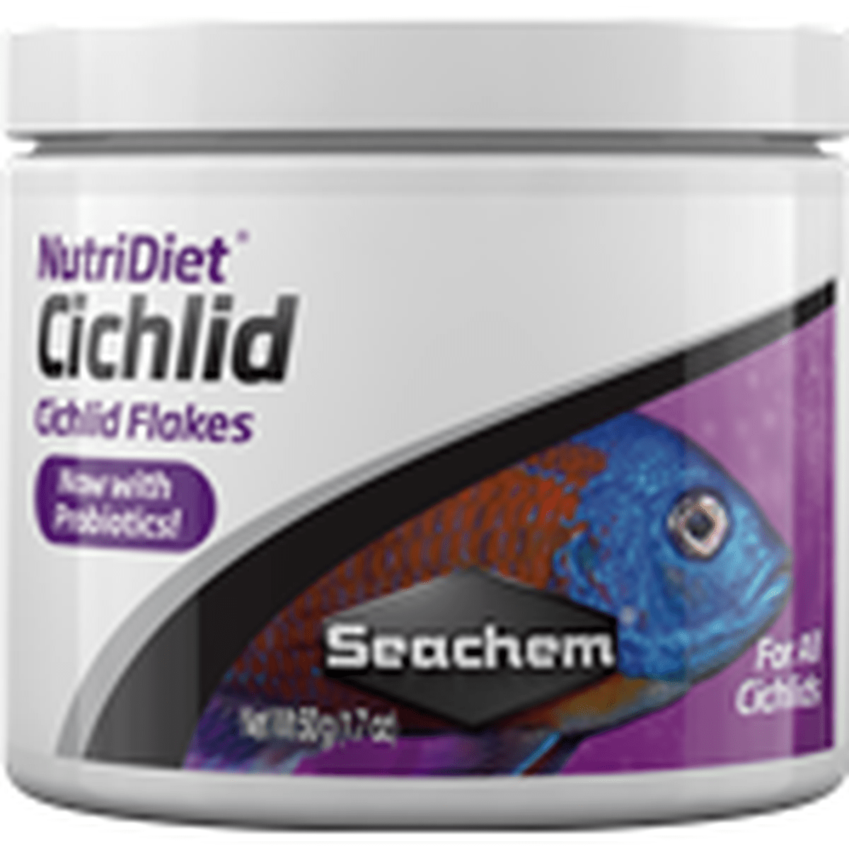 Seachem NutriDiet Cichlid Flakes w/ Probiotics 50g Seachem
