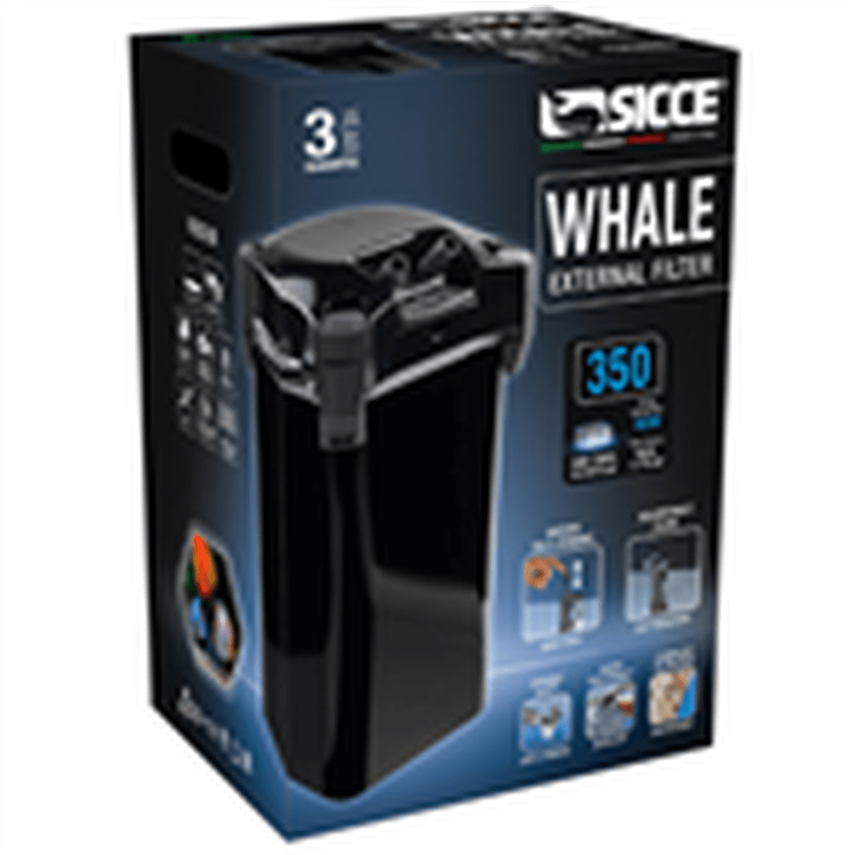 Sicce Whale 350 Canister Filter - 330gph Sicce