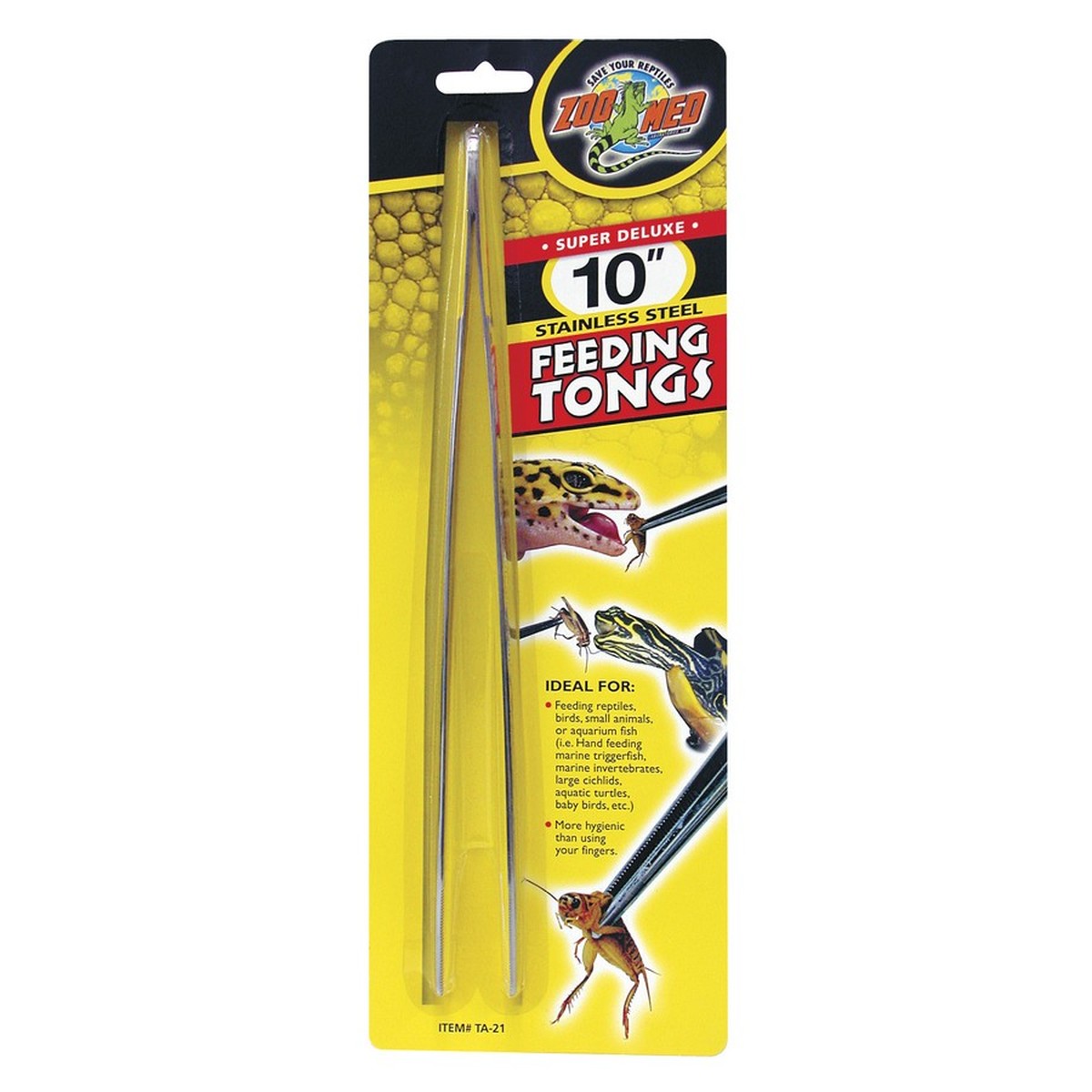 Zoo Med Super Deluxe 10″ Stainless Steel Feeding Tongs Zoo-Med