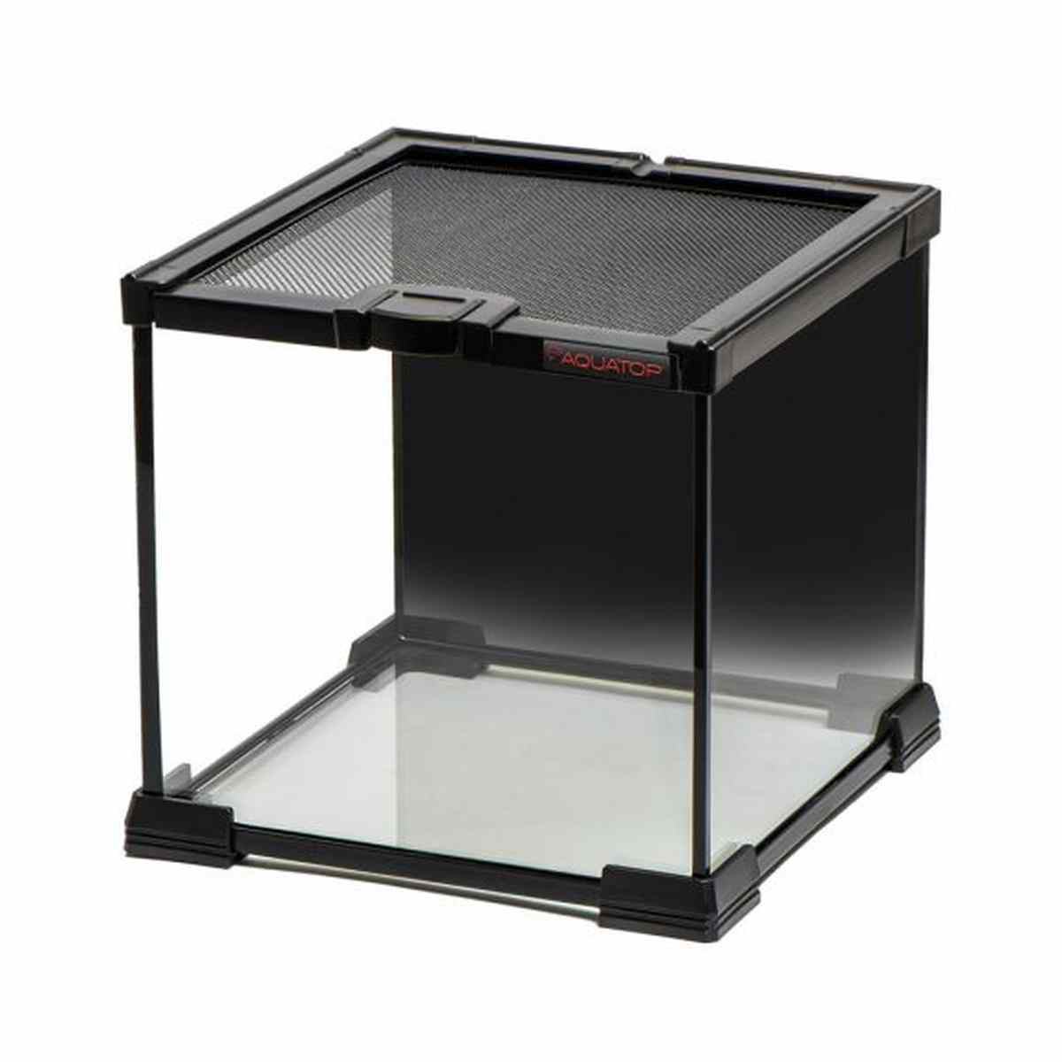 TERRATOP 2.1-Gallon Terrarium Cube with Mesh Top – Ventilated Habitat for Reptiles & Insects RT-02 Aquatop