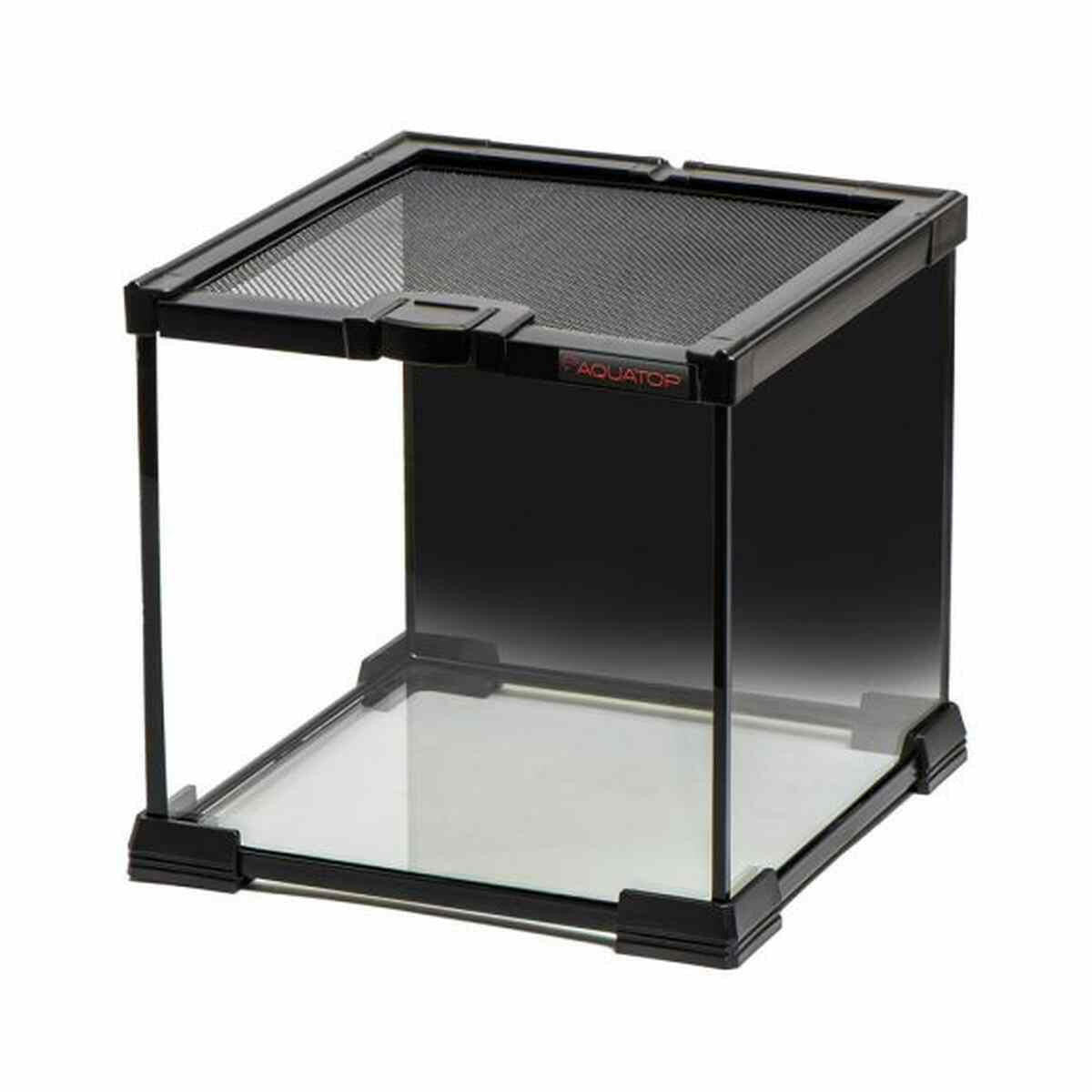 TERRATOP 2.1-Gallon Terrarium Cube with Mesh Top – Ventilated Habitat for Reptiles & Insects (RT-02