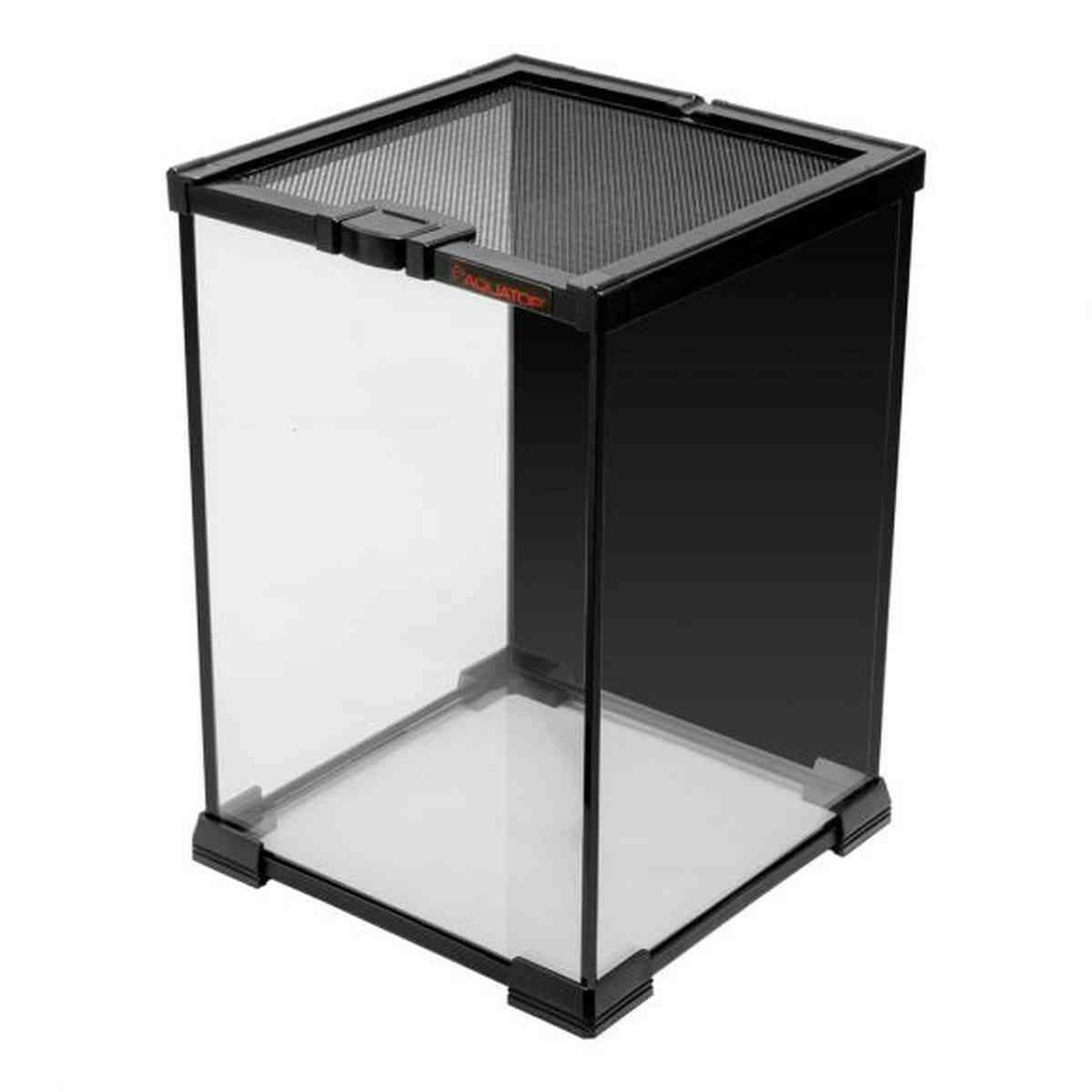 TERRATOP 3.2-Gallon Rectangular Terrarium with Mesh Top – Secure Glass Enclosure for Reptiles (RT-03