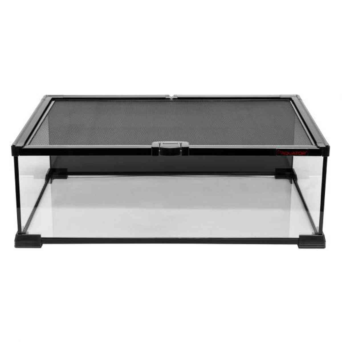 TERRATOP 5.7-Gallon Rectangular Terrarium with Mesh Top – Spacious Glass Habitat for Reptiles RT-5.7 Aquatop