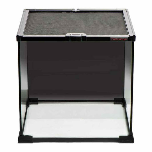 TERRATOP 7.1-Gallon Terrarium Cube with Mesh Top – Ventilated Habitat for Reptiles RT-07 Aquatop