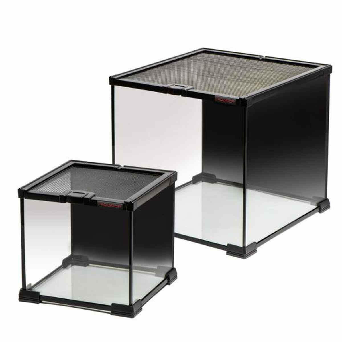 TERRATOP 7.1-Gallon Terrarium Cube with Mesh Top – Ventilated Habitat for Reptiles RT-07 Aquatop