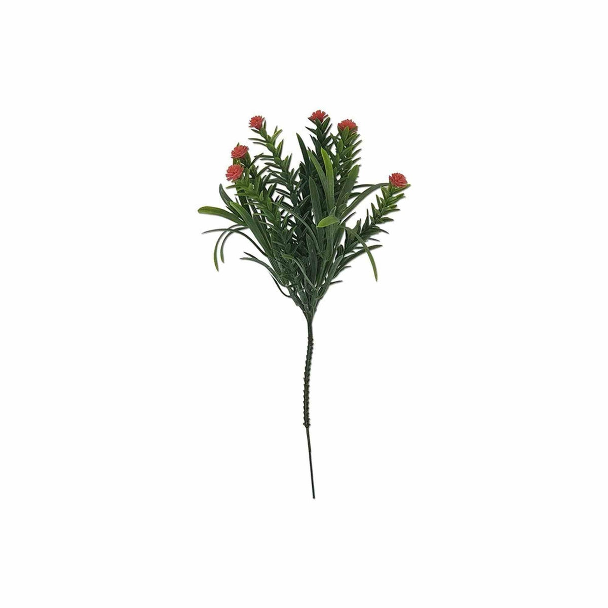 Tideline Naturescapes 8" Frosted Mini Cactus Flowers Pick Orange Tideline
