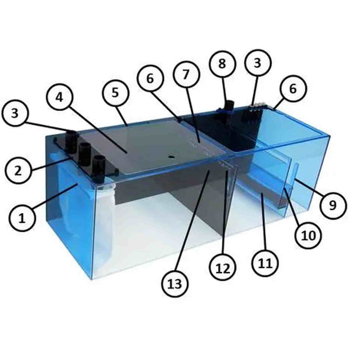 Trigger Systems Aquamarine Triton Reef Sump 44-v2 Trigger Systems