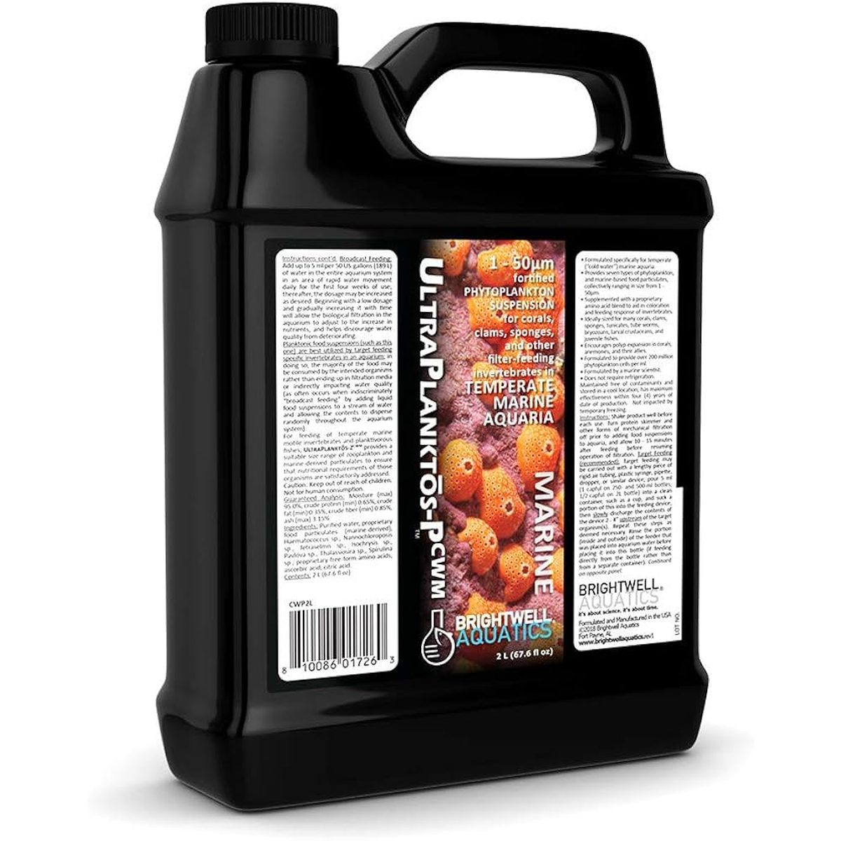 UltraPlanktos P CWM – Fortified Phytoplankton Suspension for Cold-Water Marine Invertebrates Brightwell Aquatics