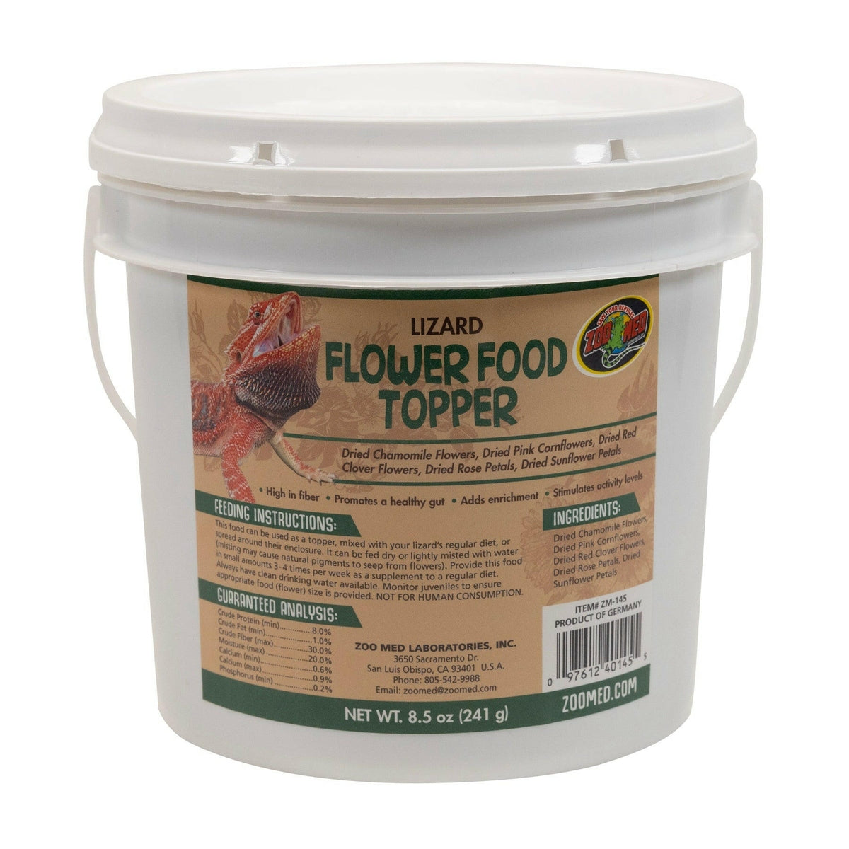 Zoo Med Lizard Flower Food Topper Zoo-Med