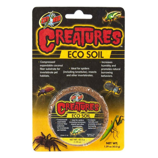 Zoo Med Creature Eco Soil Coconut Fiber Substrate Lawn and Pets