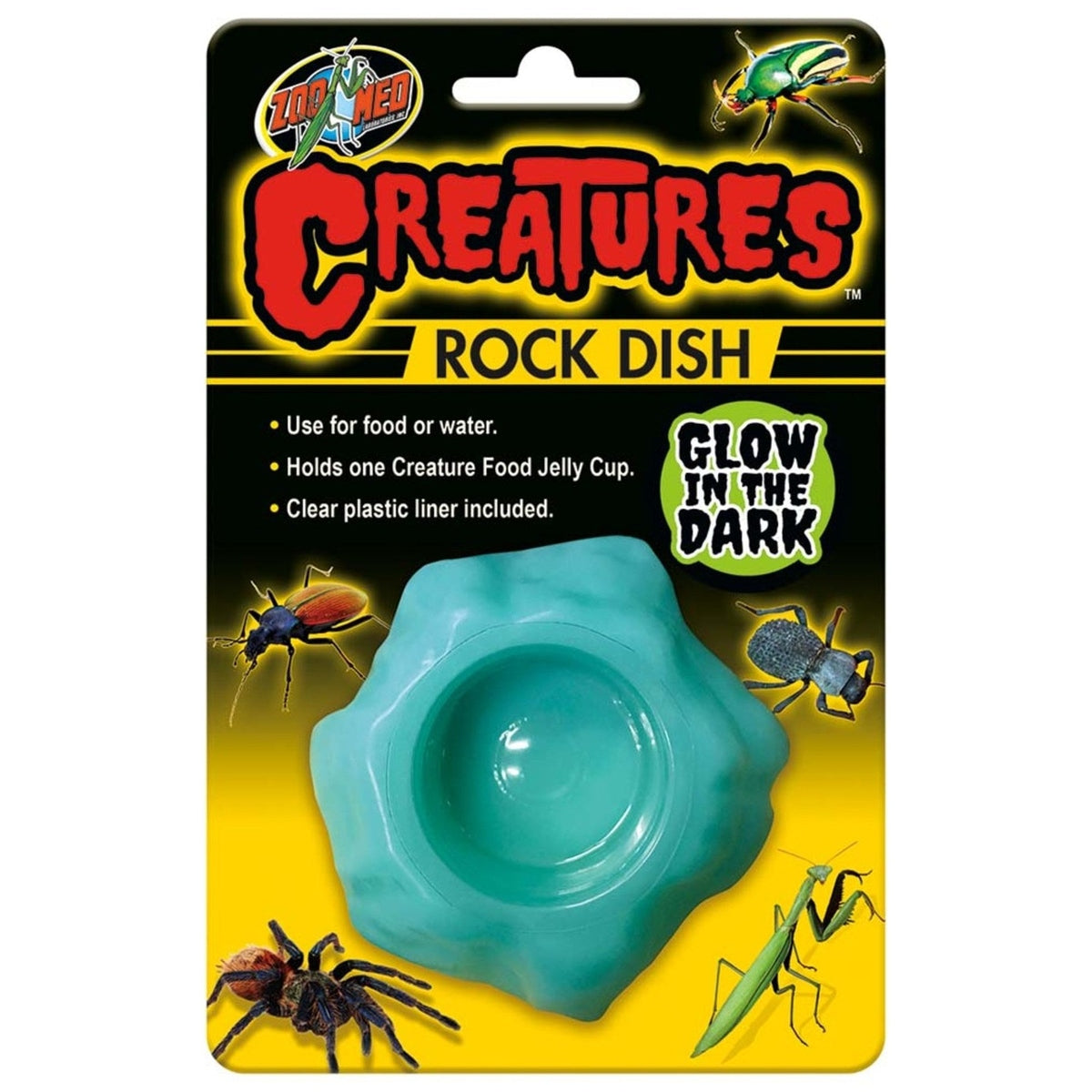 Zoo Med Creatures Rock Dish Glow in the Dark ZooMed