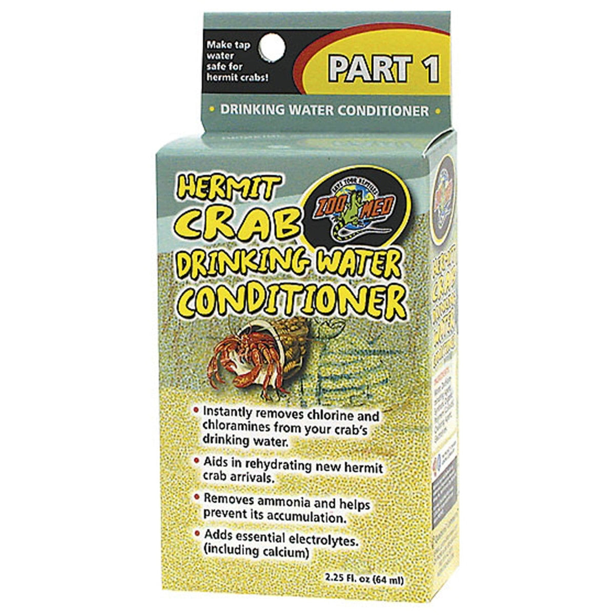Zoo Med Hermit Crab Drinking Water Conditioner Part 1 ZooMed