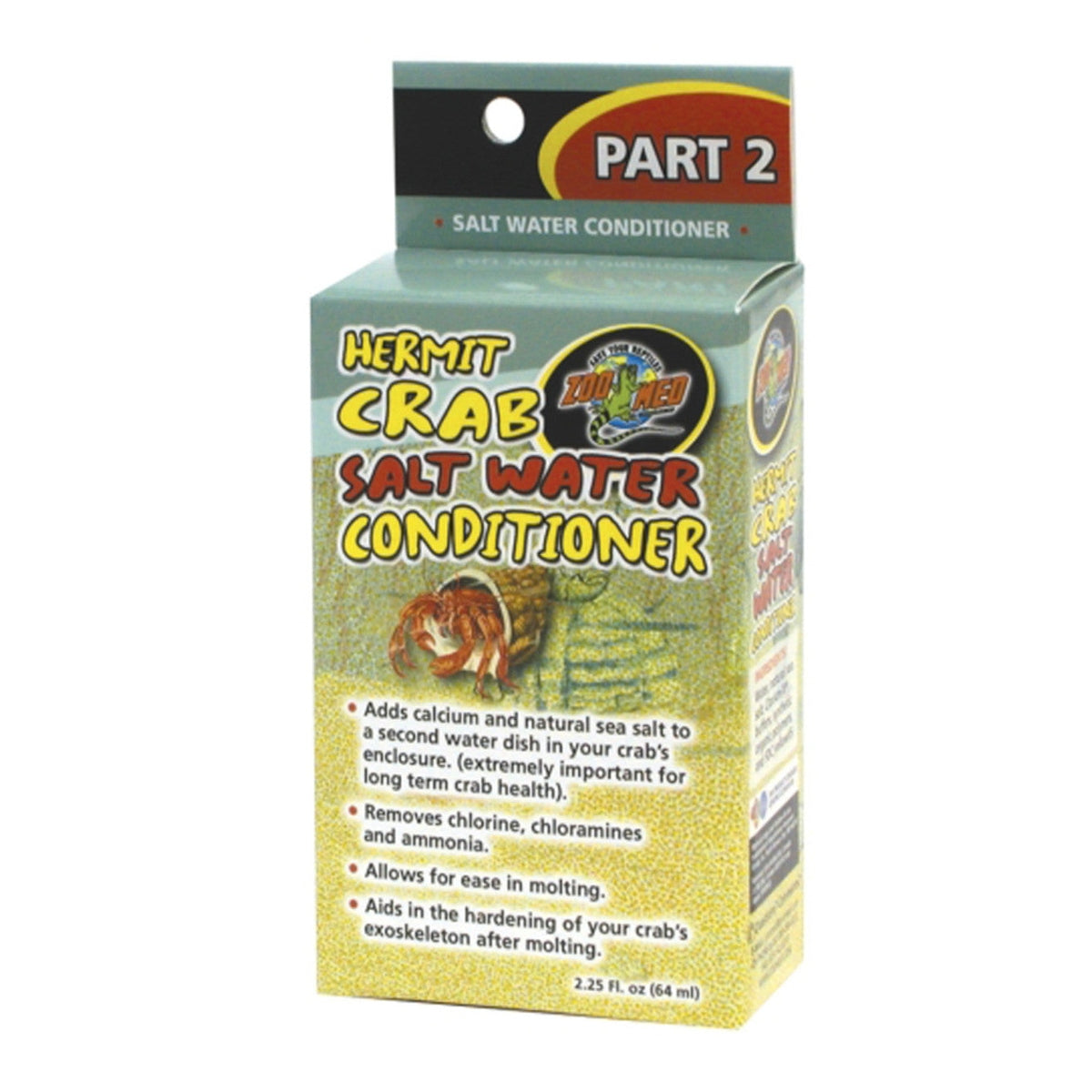 Zoo Med Hermit Crab Salt Water Conditioner Parr 2 ZooMed