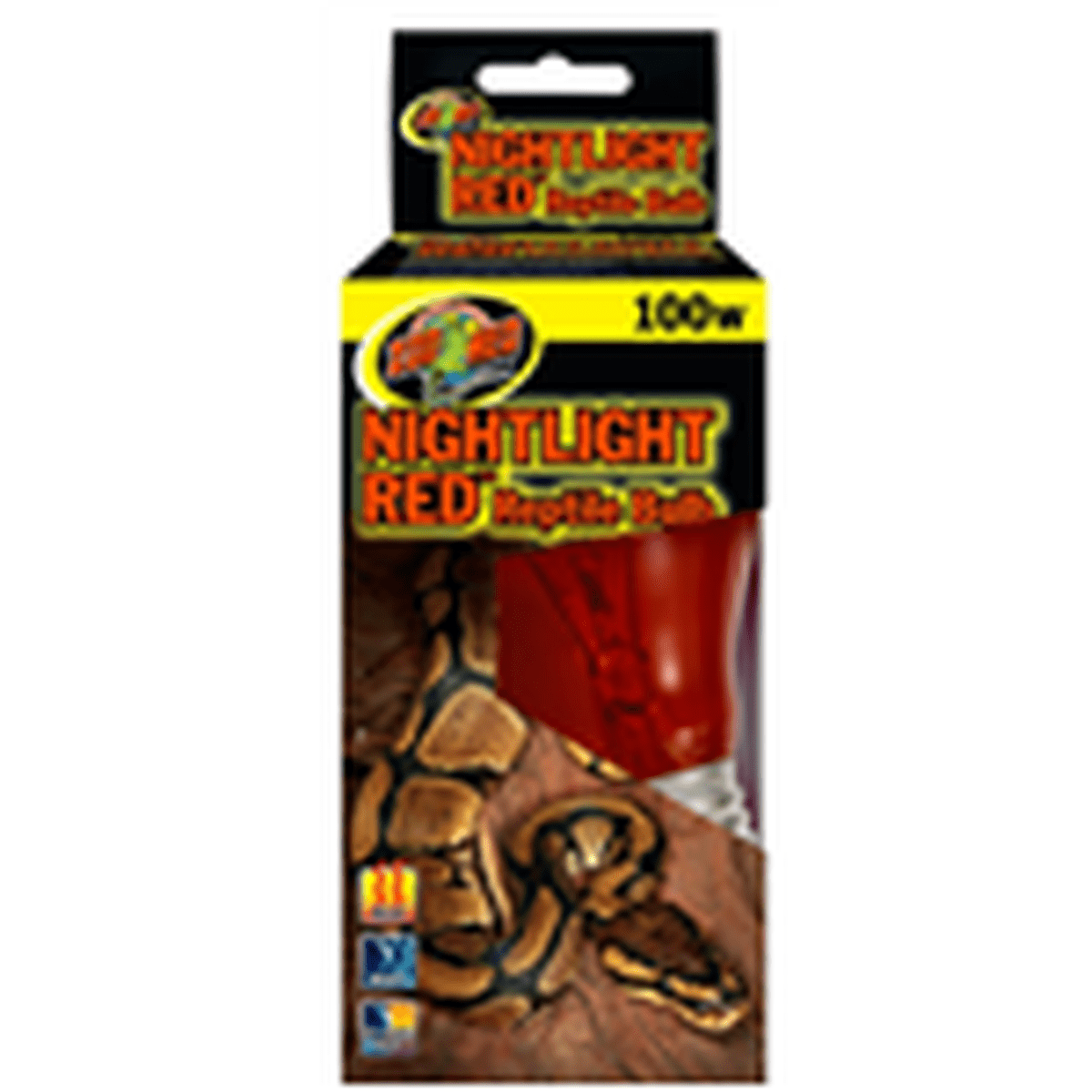 ZooMed Nightlight Red Reptile Bulb 100 Watt ZooMed