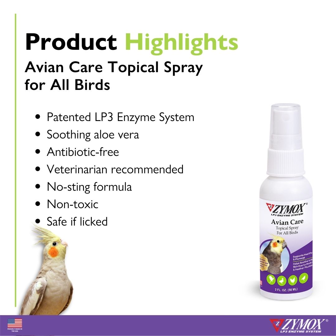 Zymox Avian Care Topical Solution Spray ZYMOX