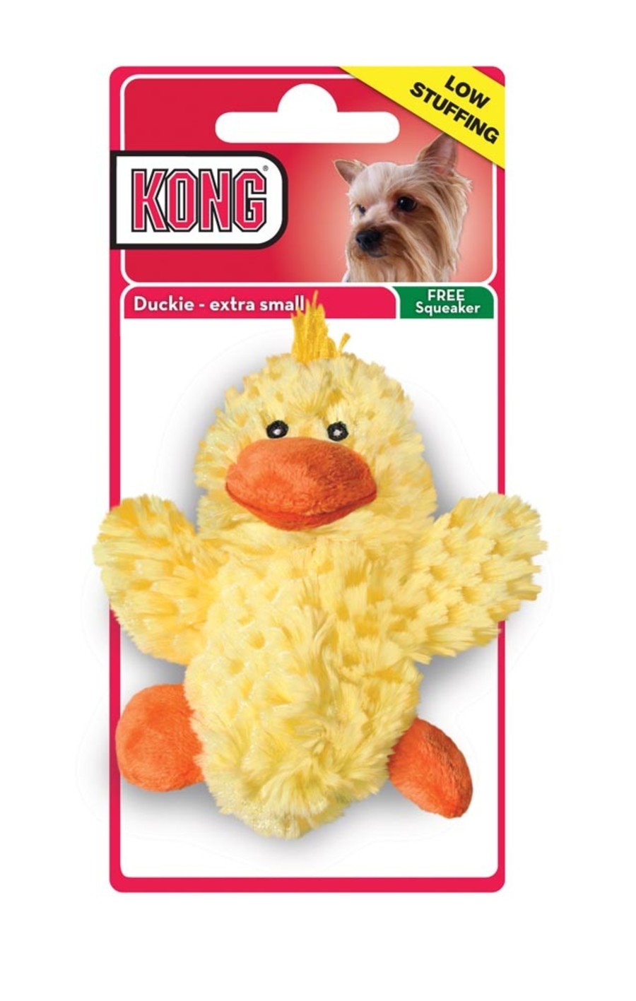 KONG Unstuffed Dog Toy Duck with Squeaker