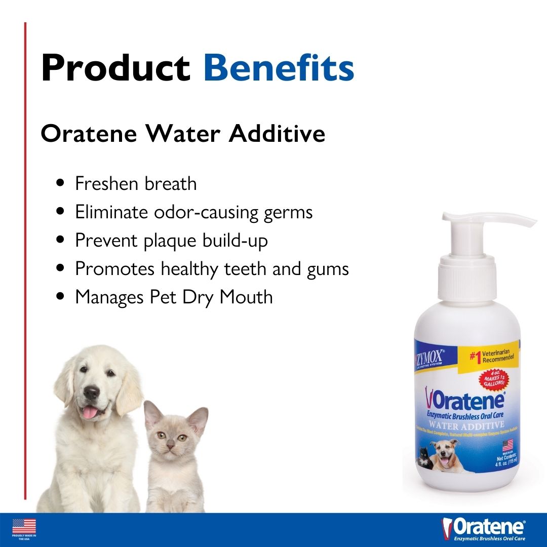 Zymox Oratene Enzymatic Brushless Water Additive ZYMOX