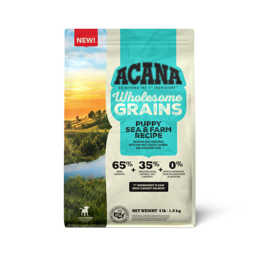 ACANA Wholesome Grains Sea Farm Dry Puppy Food Salmon & Pork