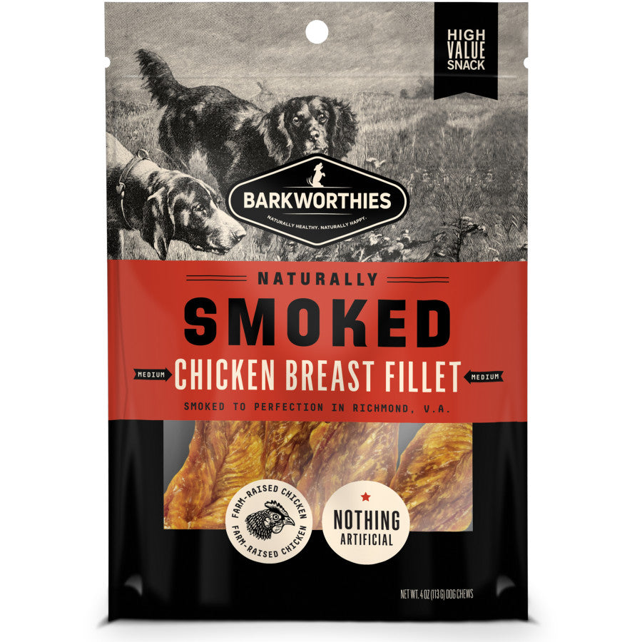 Barkworthies Smoked Chicken Breast Fillet Dog Treat