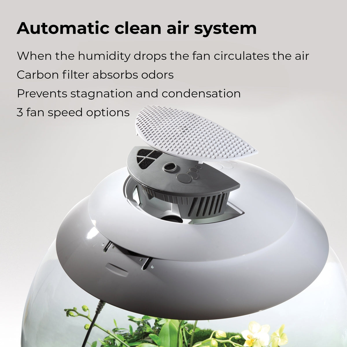 biOrb AIR 60 LED Terrarium - WHITE BiOrb