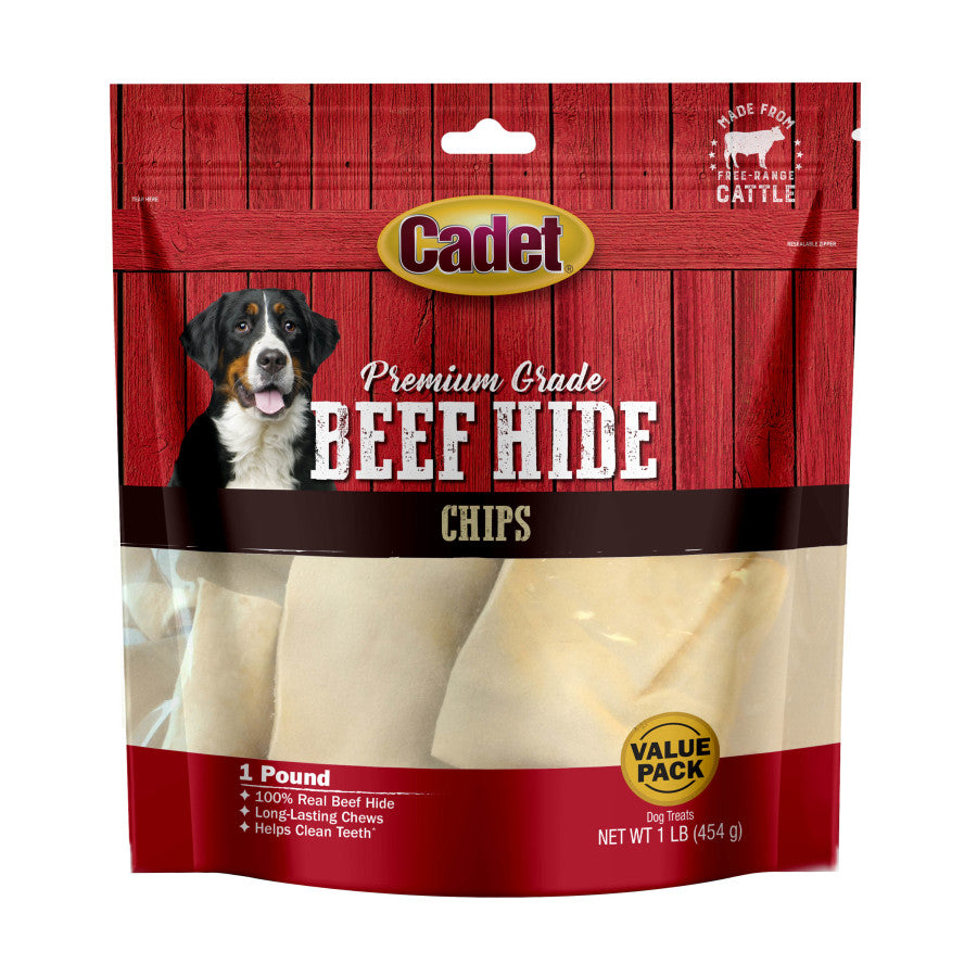 Cadet Premium Grade Beef Hide Chips for Dogs