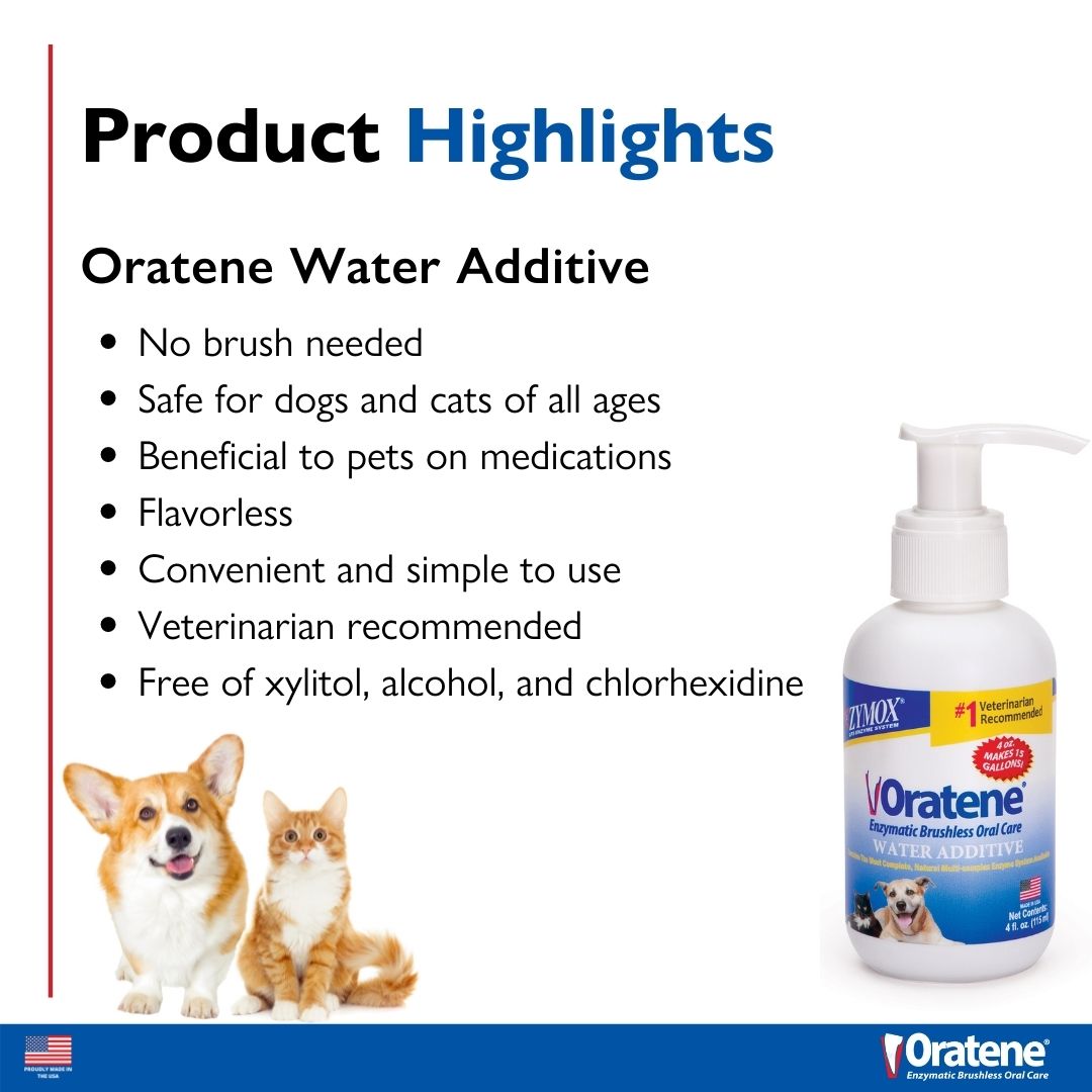 Zymox Oratene Enzymatic Brushless Water Additive ZYMOX