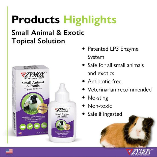 Zymox Small Animal & Exotic Topical Solution.