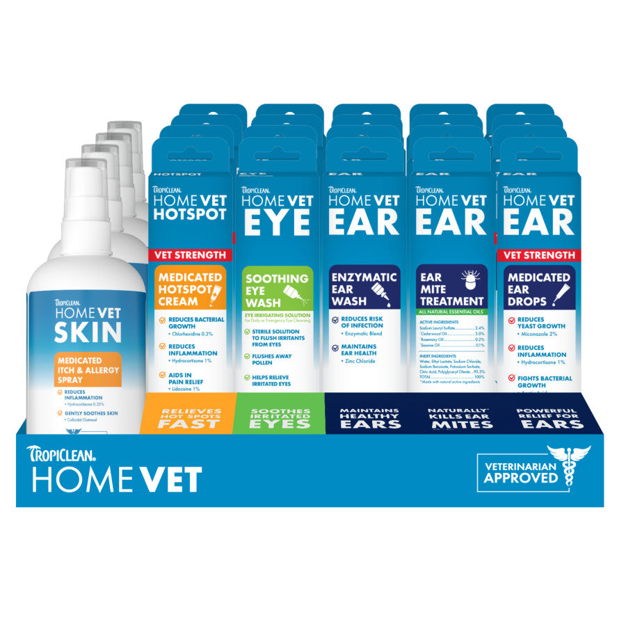 TropiClean HomeVet Assorted Display