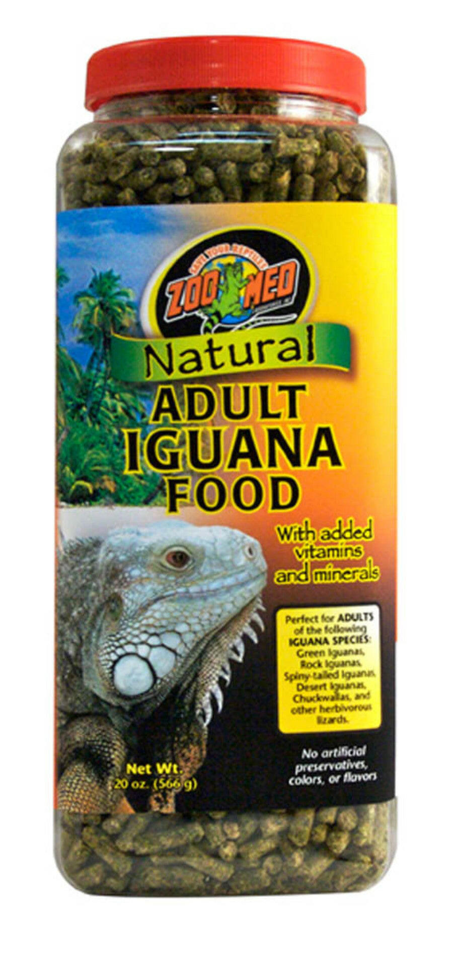 Zoo Med All Natural Adult Iguana Dry Food.