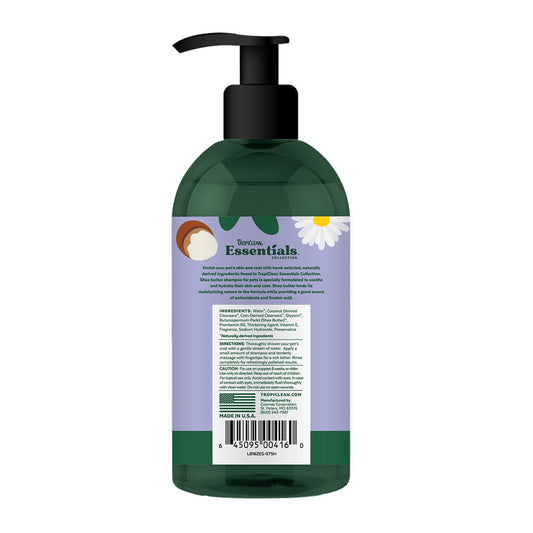 TropiClean Essentials Shea Butter Shampoo for Dogs, Puppies & Cats - 16 oz.