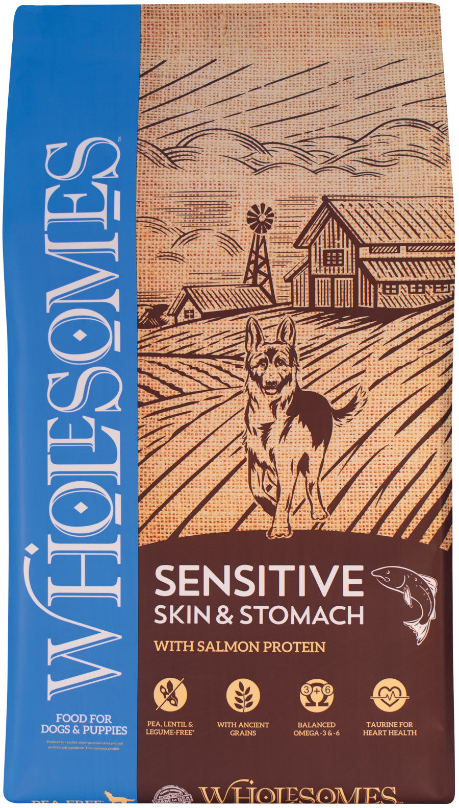 Wholesomes Sensitive Skin And Stomach Dry Dog Food