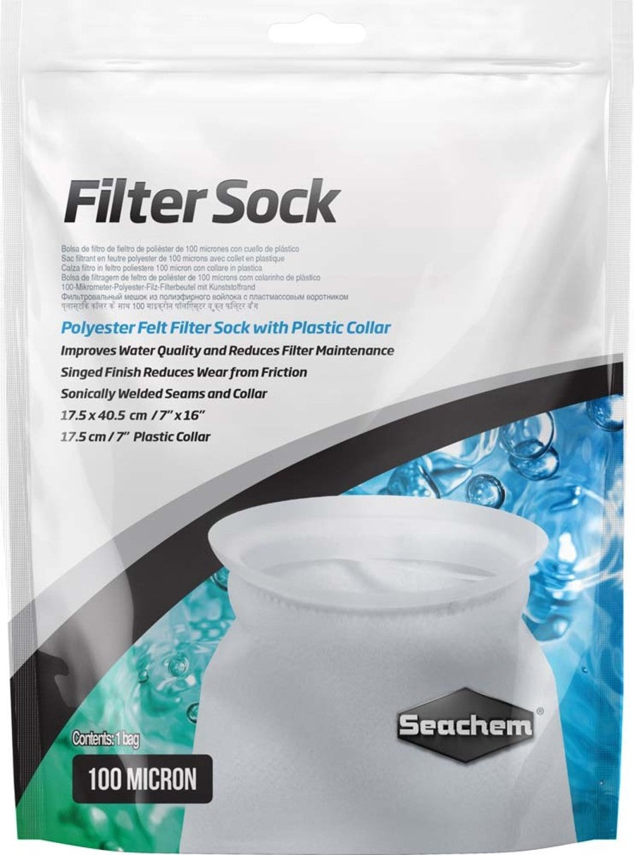 Seachem Laboratories Filter Sock with Plastic Collar