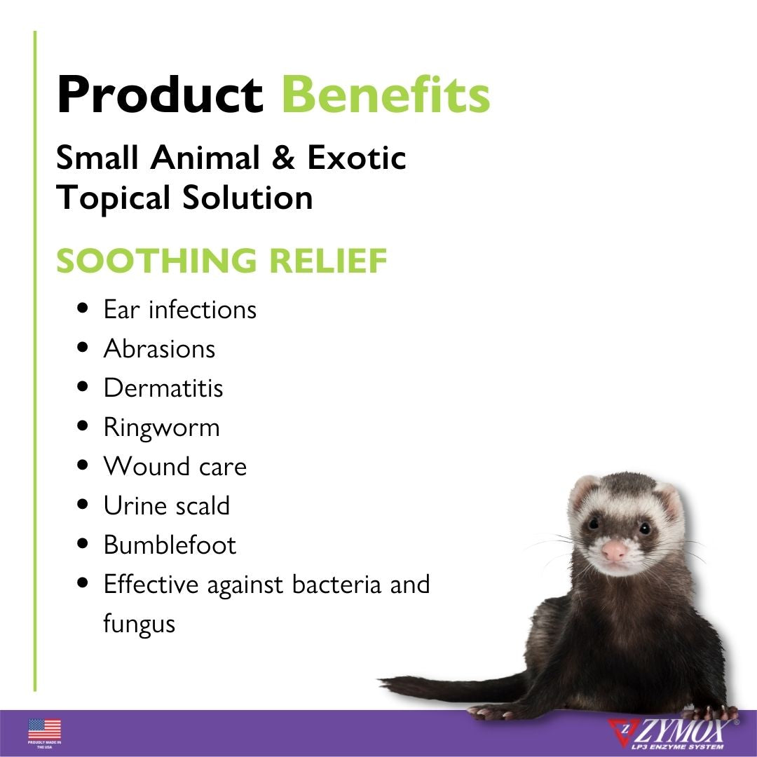 Zymox Small Animal & Exotic Topical Solution ZYMOX