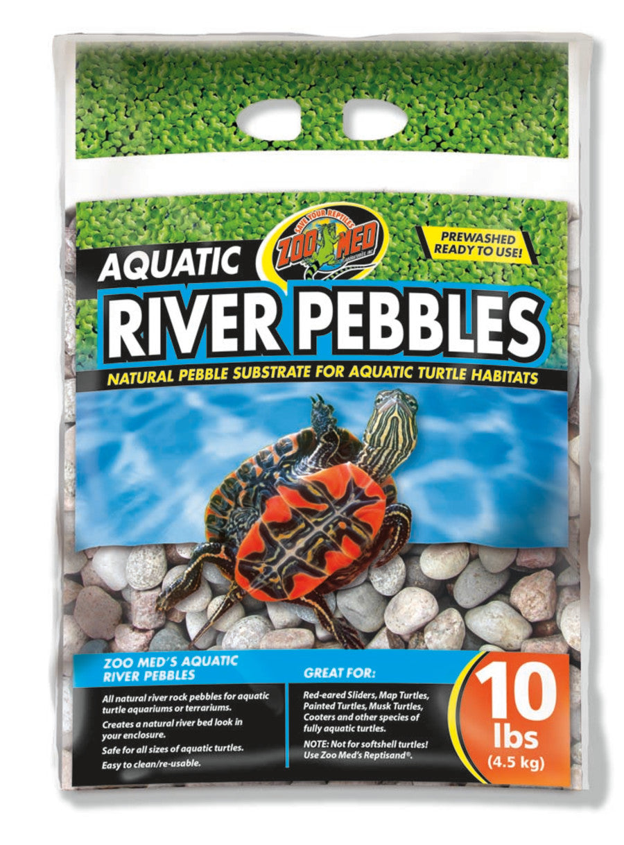 Zoo Med Aquatic River Pebble Substrate for Turtle