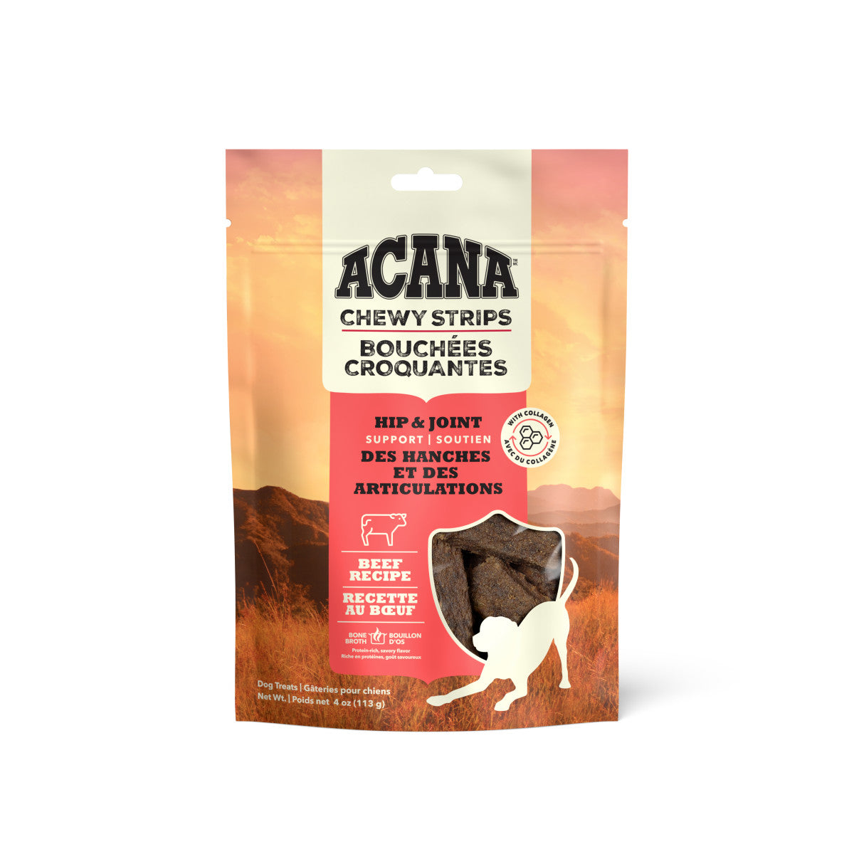 Acana Chewy Strips Hip and Joint Support Dog Treat