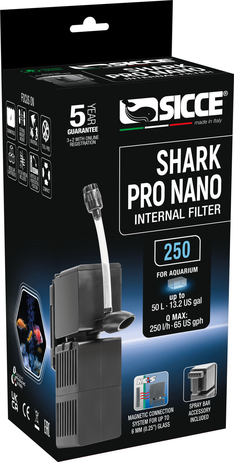 Sicce Shark Pro Nano Internal Filter