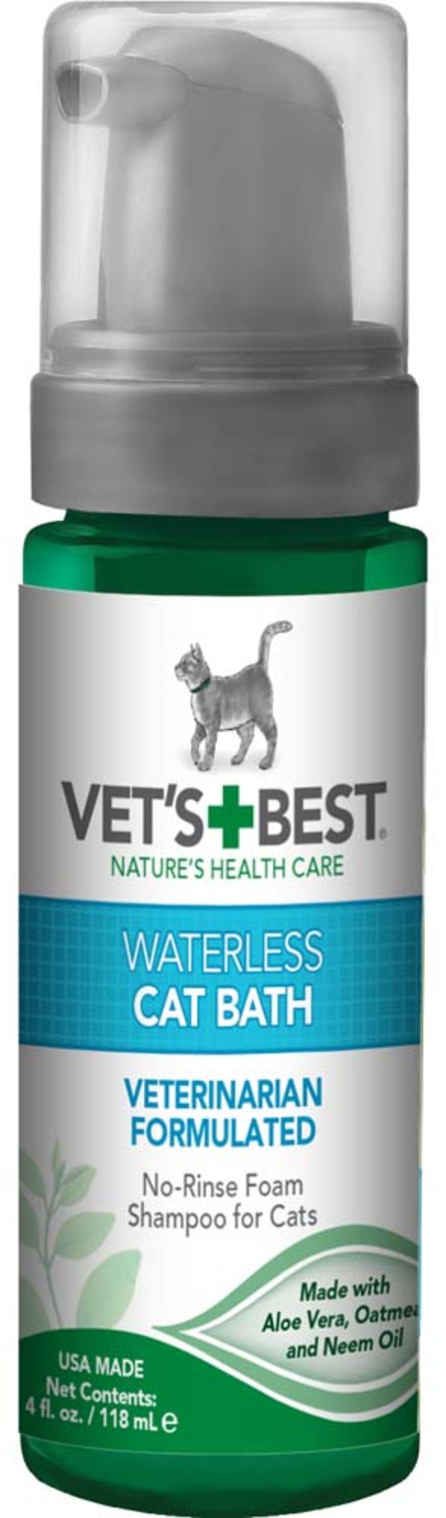 Vet's Best Waterless Cat Bath - 4 fl oz.