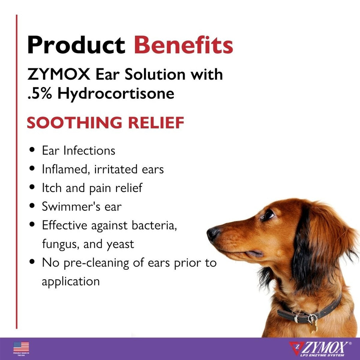 Zymox Ear Solution with .5% hydrocortisone ZYMOX