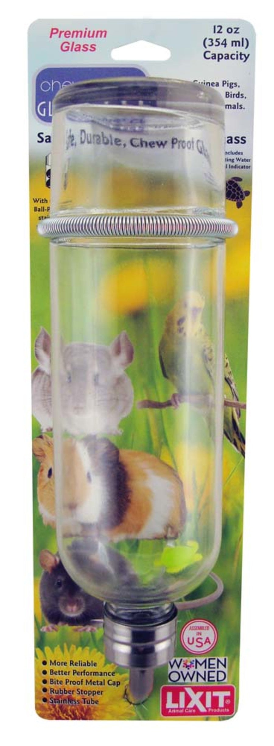 Lixit Chew Proof Glass Bottle for Small Animals